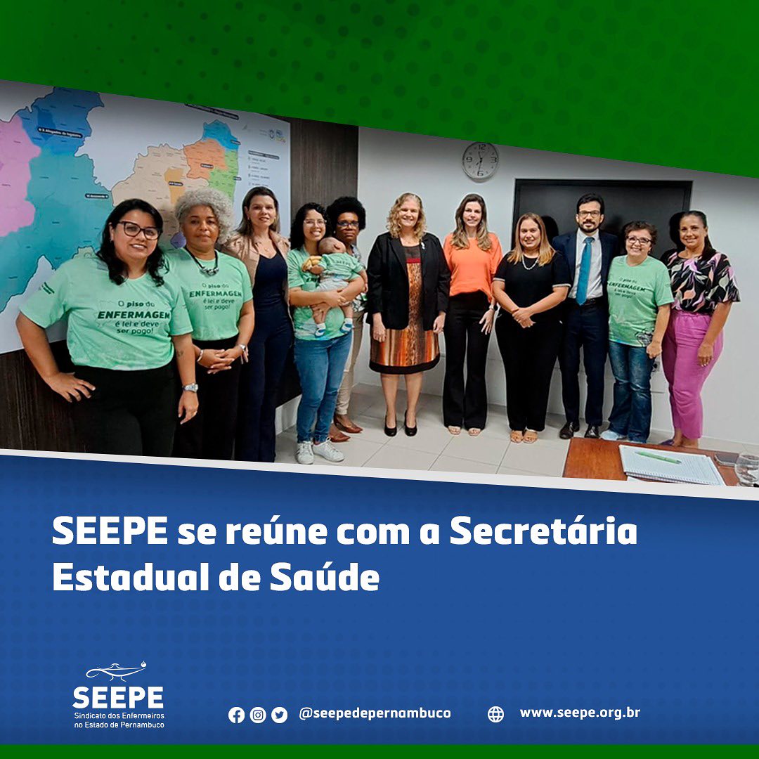 Na manhã desta terça, 22, a diretoria do Seepe se reuniu com Zilda Cavalcanti, Secretária de Saúde do estado para discutir as pautas da categoria.