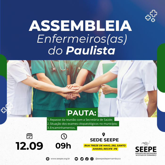 Assembleia dos enfermeiros e enfermeiras do Paulista