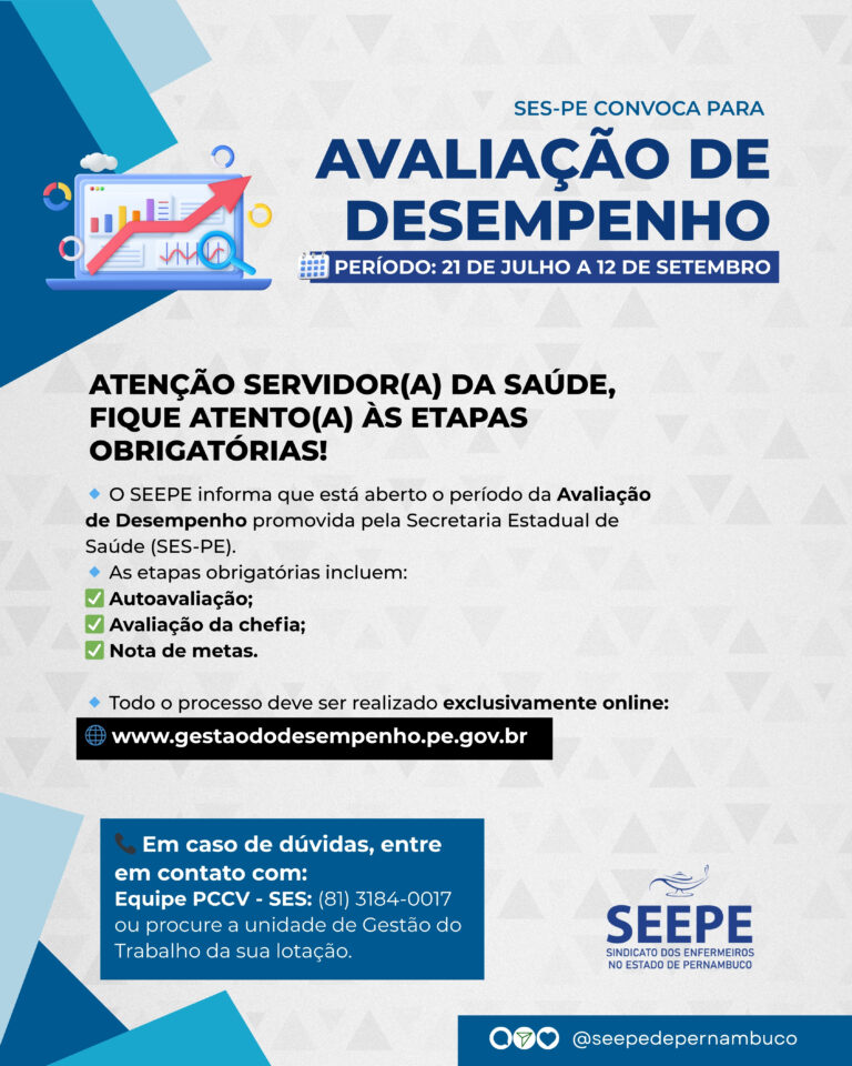 ATENÇÃO, ENFERMEIROS(AS) DA SES-PE!!!