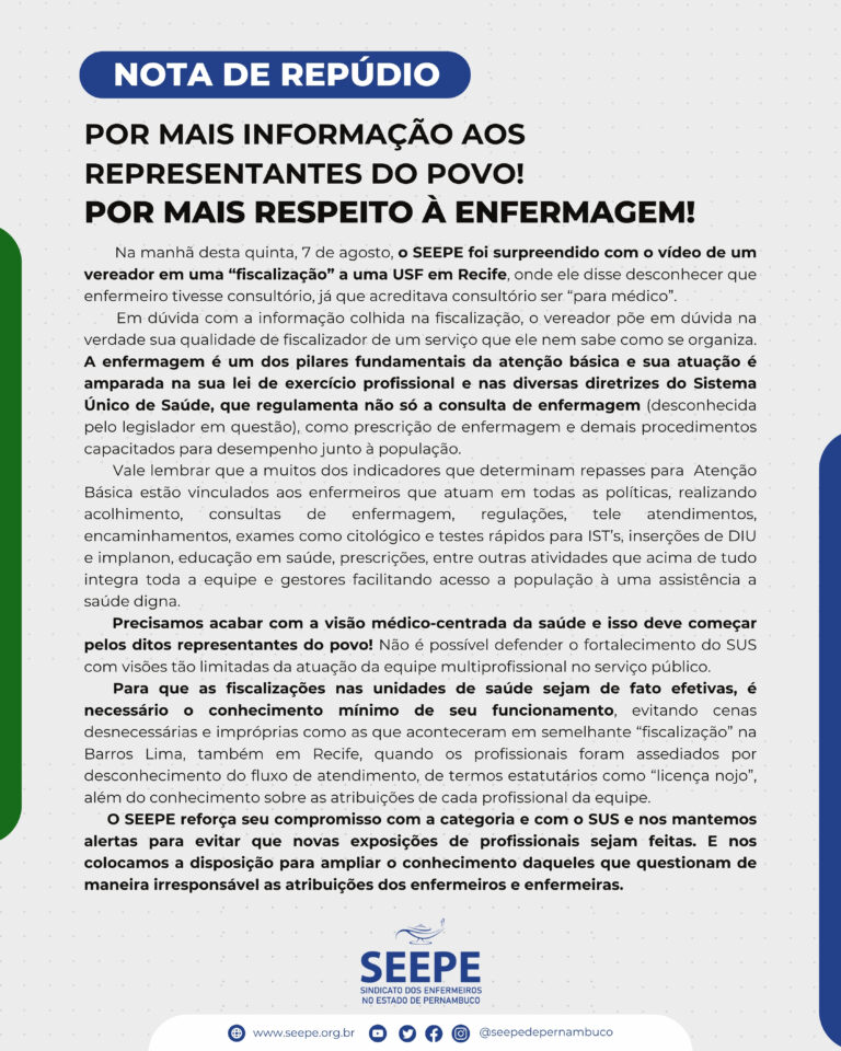 Nota de repúdio