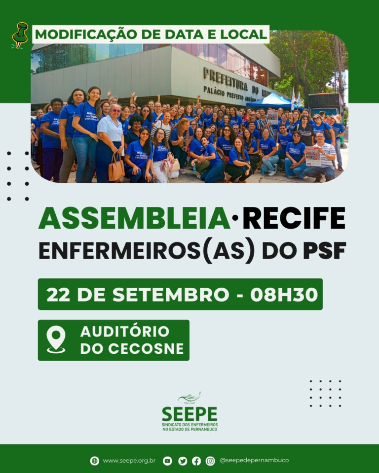 Assembleia dos enfermeiros de Recife do PSF