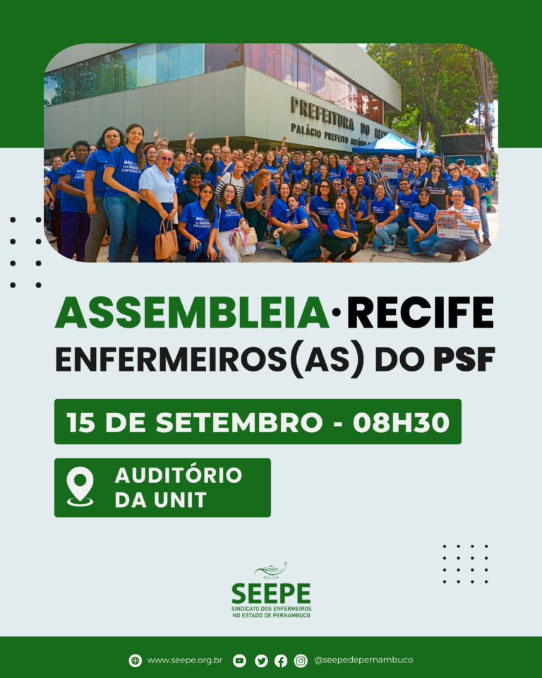 Assembleia dos enfermeiros de Recife do PSF