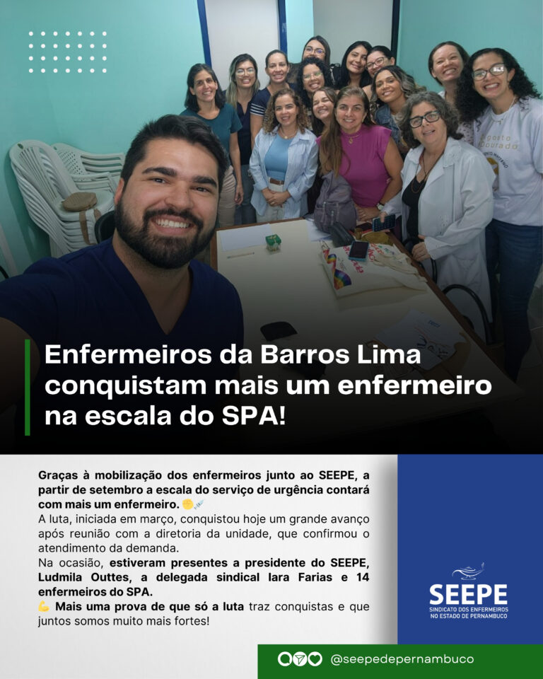 Conquista importante para a enfermagem!